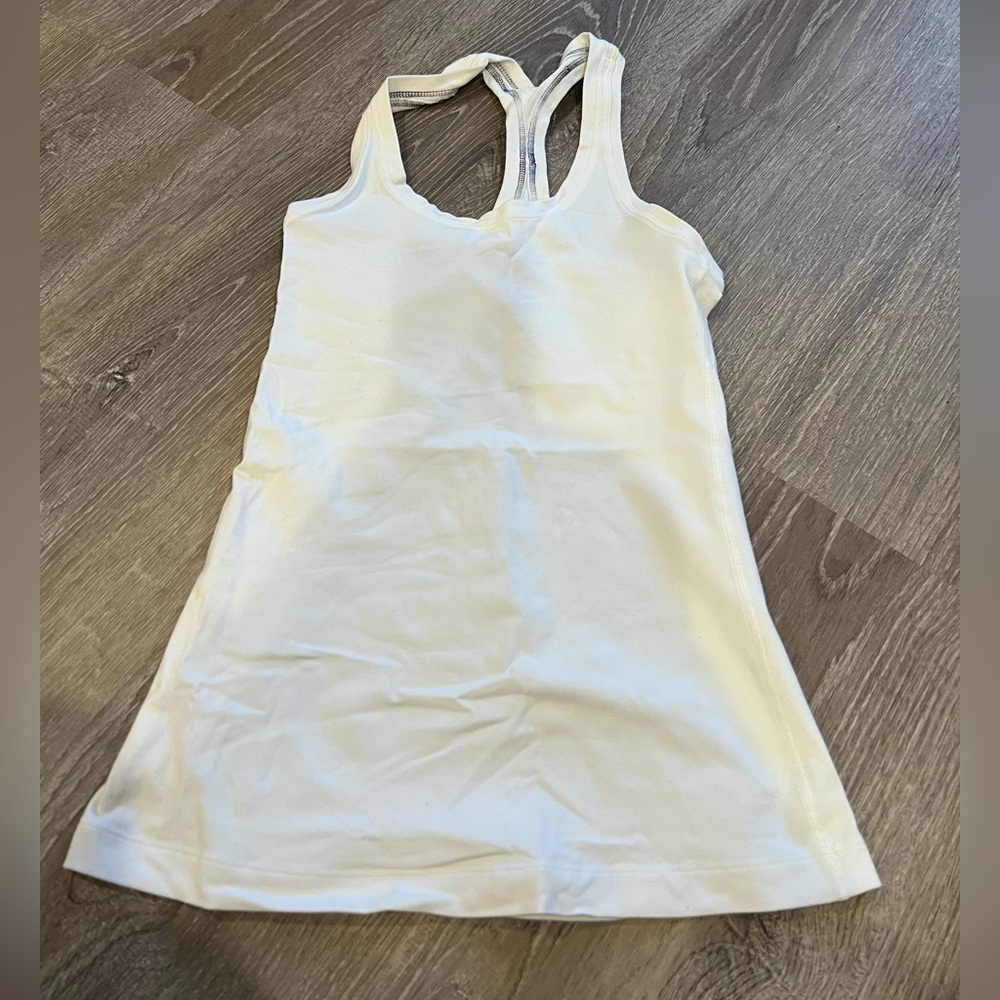 Lululemon white racerback tank top